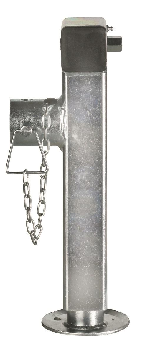 Winterhoff Stützfuß Rohr-Ø 60 x 4 mm vierkant, vz. mit Sechskantanschluss 19 x 30 mm, 130287, 1731091