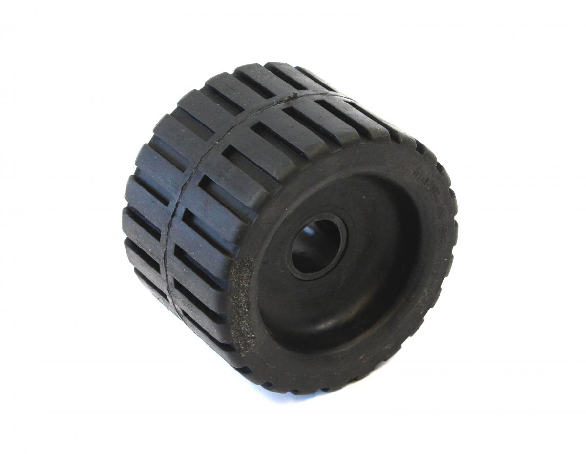 Wobbelrolle Gummi,Achse Ø 22,5 Länge 110 mm, Außen Ø 78 mm 