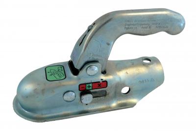 Knott Kugelkupplung KK 14-B 1400/100 kg, Zugrohr Ø 45 mm Bohrung: vertikal Ø 12.5, horizontal Ø 12.5 VerglNr: 116181