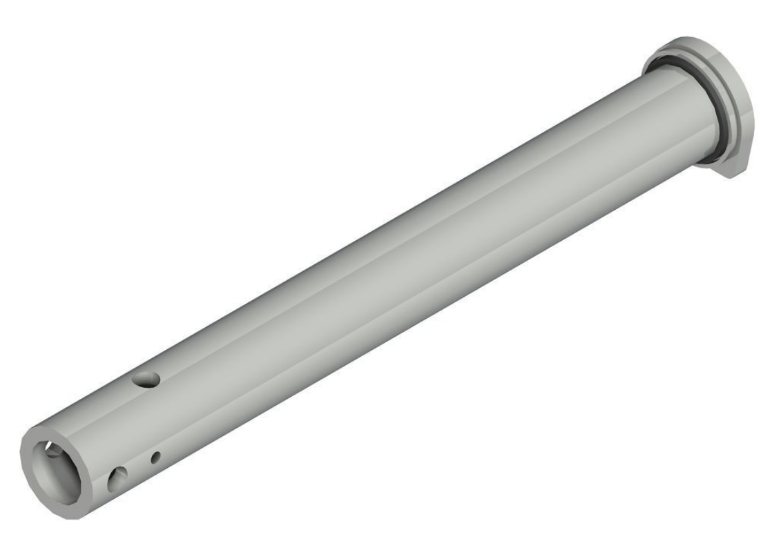 Knott/Ifor Zugstange kpl. ø60x8, Länge: 460mm Bohrung Schrauben ø14/40 kreuz vz.