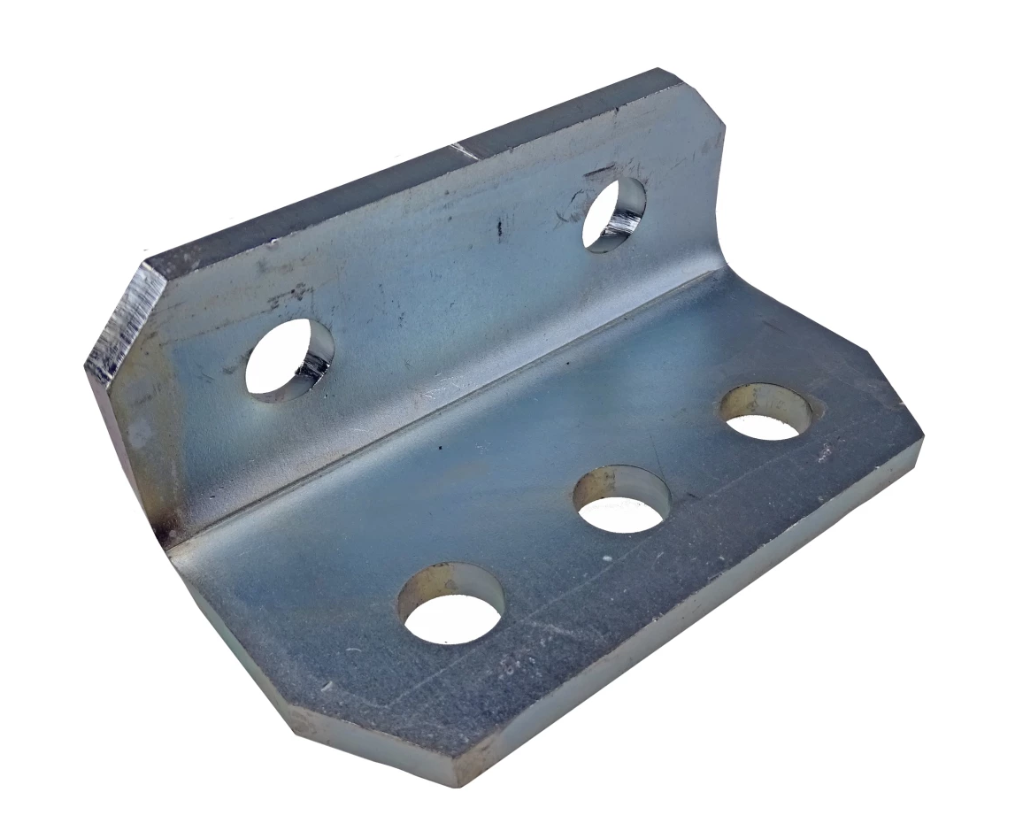 Stossdämpferhalterverzinkt, passend für Humbaur HA/HK/HU Serie, 100 x 40 x 55 mm, Materialstärke 6 mm