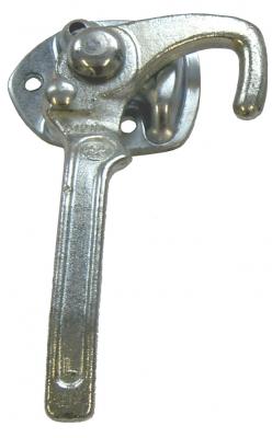 Winkelhebelverschluss links verzinkt, Grösse 1, mit Druckknopf, Hebellänge mitte Drehpunkt: 170mm VerglNr: 008000107