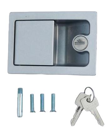 Caravan-Schloss nur Aussenschloss 100 x 70 mm, Aussenteil inkl. 2 Schlüssel passend zum Schloss 8075483, Einbautiefe bis 30 mm, VerglNr: 008000401