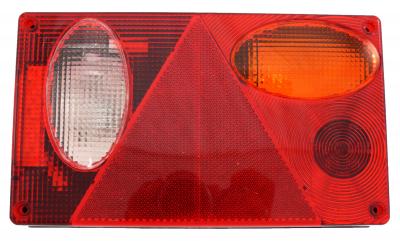 Schlussleuchte rechts SIM BBSKR, 239x139x55, mit KZL seitl.+ RL, mit Gumitülle, VerglNr: 40.233.013, 40233013