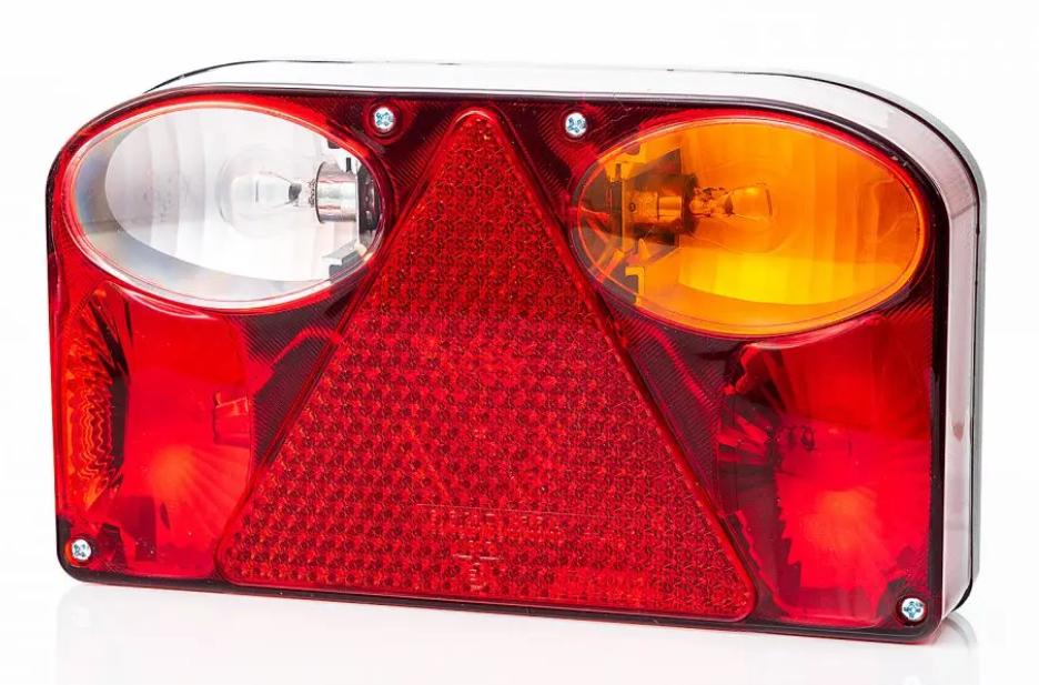 Fristom Schlussleuchte FT-088 rechts BBSKR, 135x238x55mm, 5-pol Bajonett mit Kennzeichen und Rückfahrlicht VerglNr: 014000654