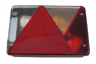 Aspöck Multipoint IV Mehrfunktionsleuchte rechts 200x136x56, KZL seitlich + RFL, 5 pol Bajonettanschluss VerglNr: 014000579