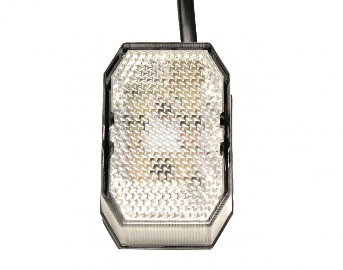 Aspöck Flexipoint Umrissleuchte LED links/rechts, rot/weiß 65x44x28, 0.5m DC- Kabel VerglNr: 31-6309-027